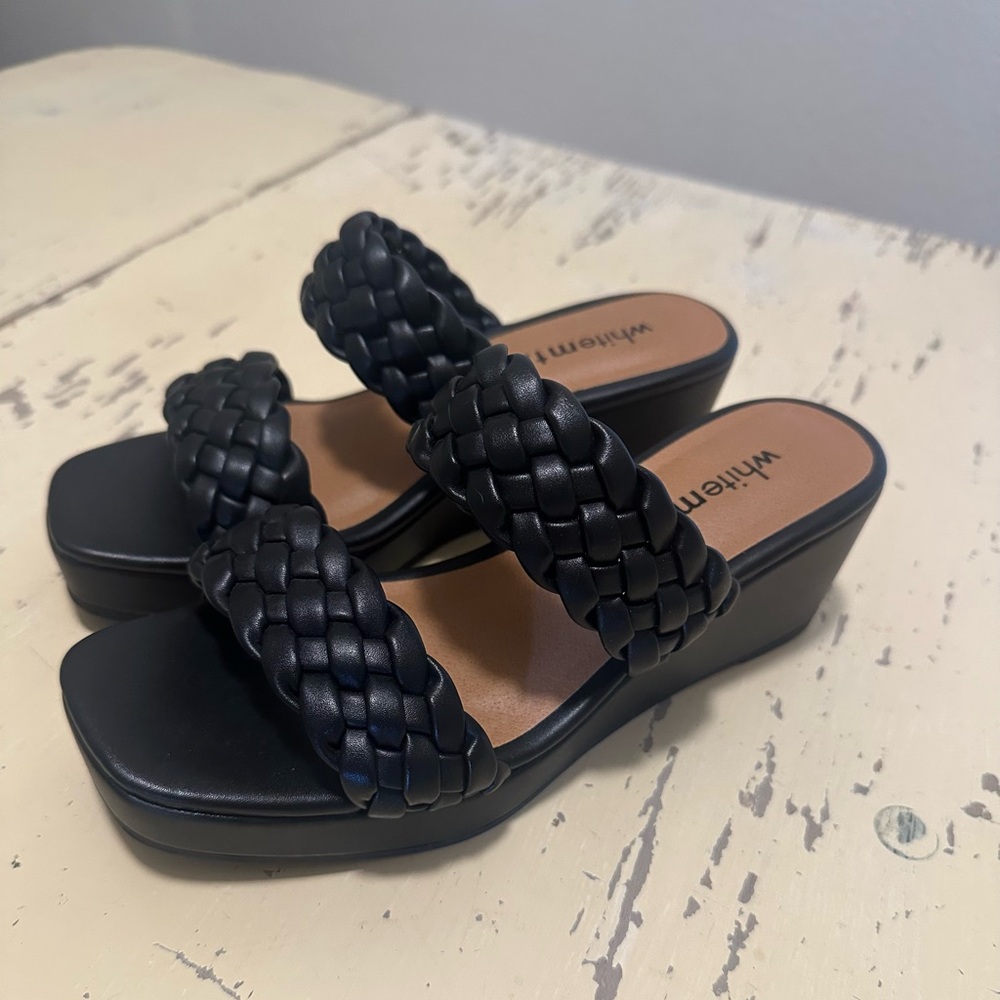 White mt. black wedges